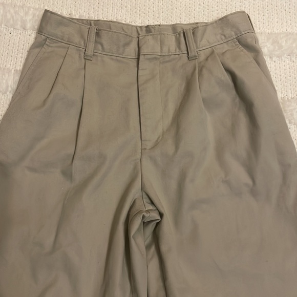 George khaki pants boys size 14 polyester cotton blend tan beige school uniform - Picture 2 of 11